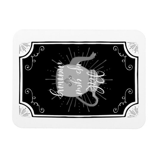 Funny Coffee Antique Kitchen Zeichen Magnet (Horizontal)