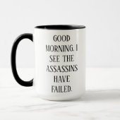 Funny Coffee Assassins Versagt Tasse (Links)
