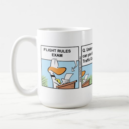 Funny Coffee Aviation Spaß Tasse (Links)