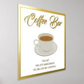 Funny Coffee Bar Text Fox Print Poster (Ablage )