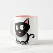 Funny Coffee black mit Katzenhaar Tasse (Vorderseite Links)