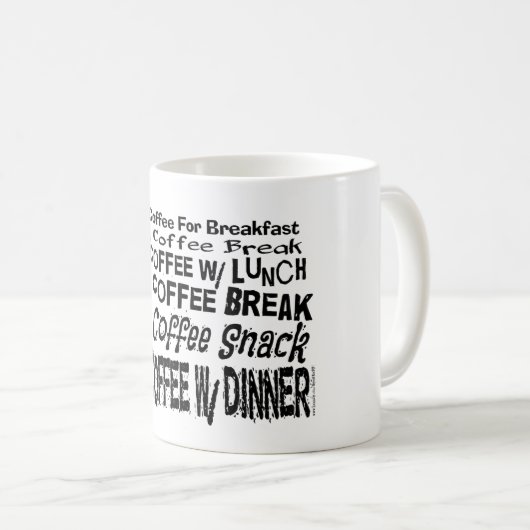 Funny Coffee Break Plan Kaffeezubereitung Tasse (VorderseiteRechts)