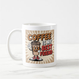 Funny Coffee Cartoon - Niedlicher Lächeln Cup für Kaffeetasse