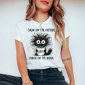 Funny Coffee Cat - Ruhe im Freien, Chaos im Innere T-Shirt