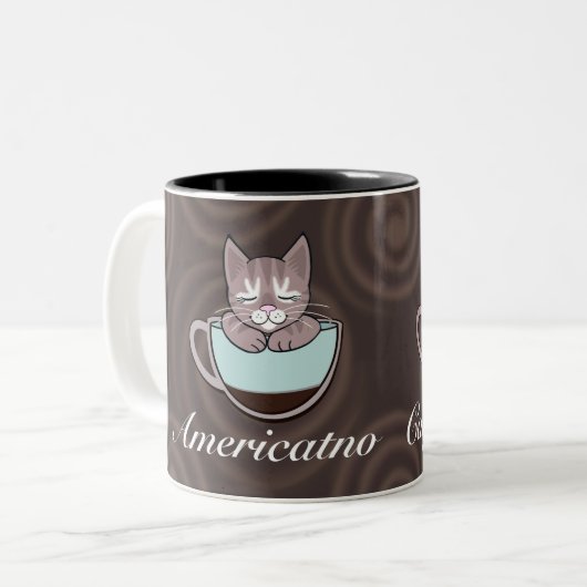 Funny Coffee Cats Tasse (Vorderseite Links)