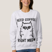 Funny Coffee Chat T - Shirt Grumpy Cat (Vorderseite)