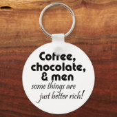 Funny coffee chocolate Schlüsselanhängers Geschenk Schlüsselanhänger (Vorderseite)