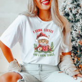 Funny Coffee Christmas Chat T - Shirt