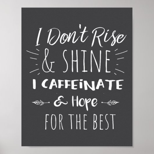 Funny Coffee Coffee Lover Saying Gift For Her Mom  Poster (Vorne)
