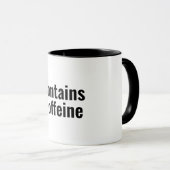 Funny coffee coffein spielen Worte Typografie Tasse (VorderseiteRechts)