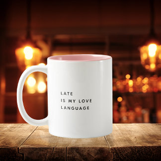 Funny coffee Coworker Fashion Late Zweifarbige Tasse