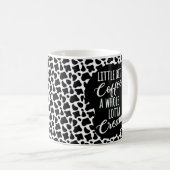 Funny Coffee Creme Cow Print Kaffeetasse (VorderseiteRechts)