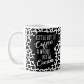 Funny Coffee Creme Cow Print Kaffeetasse (Links)