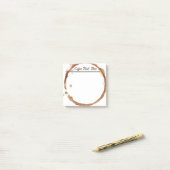 Funny Coffee dann Post-it Klebezettel (Auf Schreibtisch)