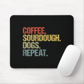 Funny Coffee Dogs Sourdough Bread Baking Sourdough Mousepad (Mit Mouse)