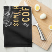 Funny Coffee Drinker Barista Humor Geschirrtuch (Viertel Falte)