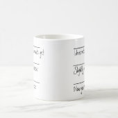 Funny Coffee Drinker Geschenk kann nicht kommunizi Kaffeetasse (Mittel)
