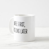 Funny Coffee Drinker Not Morning Person Kaffeetasse (Vorderseite Links)