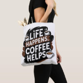 Funny Coffee Geschenktasche - Das Leben passiert K Tasche (Von Nahem)