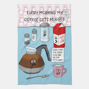 Funny Coffee Geschirrtuch
