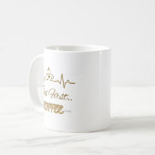 Funny Coffee Giartbeat - Aber der erste Kaffee Kaffeetasse (Vorderseite Links)
