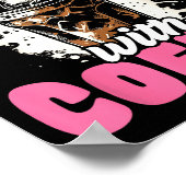 Funny Coffee Gift - Everything Is Better With Coff Poster (Ecke)