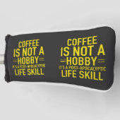 Funny Coffee Golf Headcover (Vorderseite)