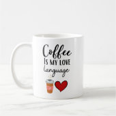 Funny Coffee ist meine Liebe Kaffeetasse (Links)
