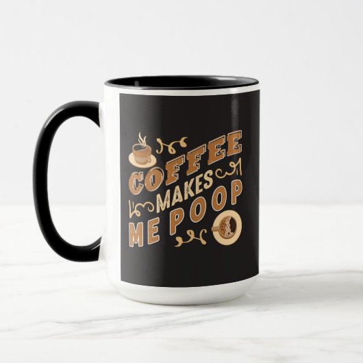 Funny Coffee Kacke mich Tasse (Links)