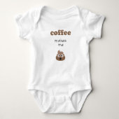 Funny coffee kacke mich zum Emoji-Satz Baby Strampler (Vorderseite)
