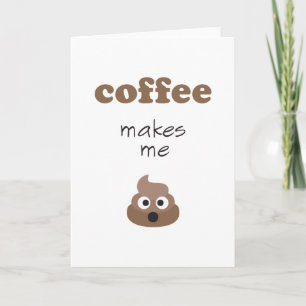 Funny coffee kacke mich zum Emoji-Satz Karte