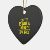 Funny Coffee Keramik Ornament (Links)