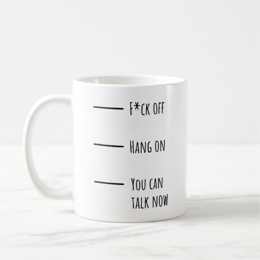 Funny Coffee Levels Tasse for Office - Reden Sie n (Links)