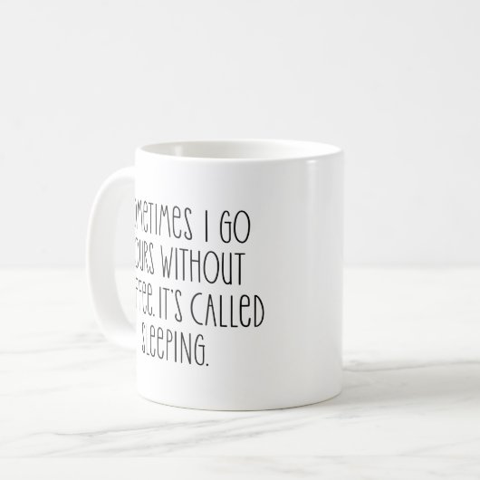 Funny Coffee Loans Sarcastic Typografy Zitat Kaffeetasse (Vorderseite Links)