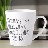 Funny Coffee Loans Sarcastic Typografy Zitat Milchtasse