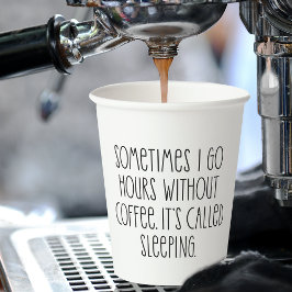 Funny Coffee Loans Sarcastic Typografy Zitat Pappbecher