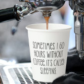 Funny Coffee Loans Sarcastic Typografy Zitat Pappbecher