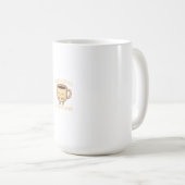 Funny Coffee Lover Cartoon Design Kaffeetasse (VorderseiteRechts)