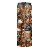 Funny Coffee Lover Cow  Thermosbecher (Rückseite)