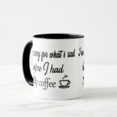 Funny Coffee Lover Geschenk Koffein Addicts, Kaffe Tasse (Vorderseite Links)