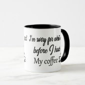 Funny Coffee Lover Geschenk Koffein Addicts, Kaffe Tasse (VorderseiteRechts)