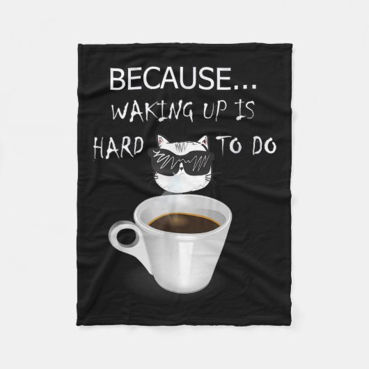 Funny Coffee Lover Geschenke Graphic Kitten & amp; Fleecedecke (Vorderseite)