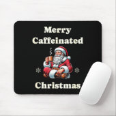 Funny Coffee Lover Holiday Merry Caffeinated Chris Mousepad (Mit Mouse)