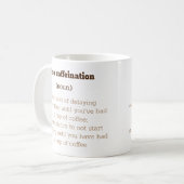 Funny Coffee Lover Kaffeetasse (Vorderseite Links)