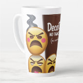 Funny Coffee Lover Latte Tasse (Linke Ecke)