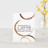 Funny Coffee Lover Latwill Karte (Gelbe Blume)
