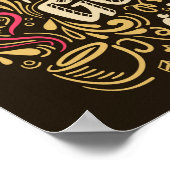 Funny Coffee Lover Quotes Poster für Café und Shop (Ecke)