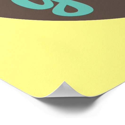 Funny Coffee Lover Rise and Grind Kitchen Art Poster (Ecke)