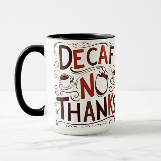 Funny Coffee Lover Tasse | 15oz Combo-Tasse (Links)