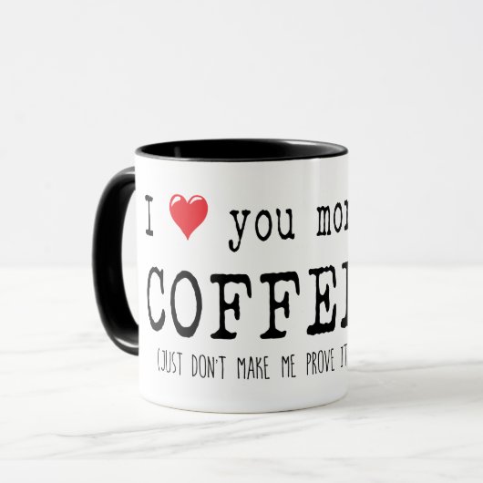 Funny Coffee Lover Typografie Tasse (Vorderseite Links)